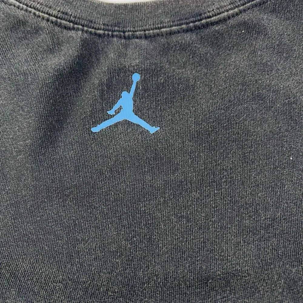 Jordan Michael Jordan Graphic Print Cotton Black Men's T-Shirt Size L